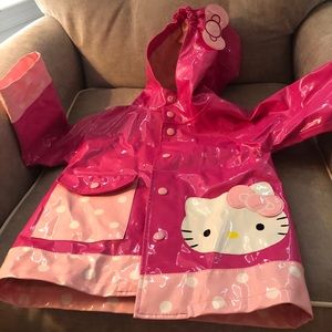 Girls Hello kitty raincoat